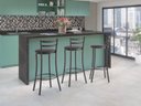 Ver imagem 1 de BANQUETA 17 LISA ALTA - Unimovel:Preto