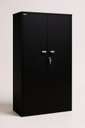Ver imagem 2 de Armário Alto para Escritório 2 Portas 160x75x38cm Preto