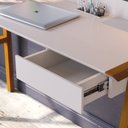 Ver imagem 2 de ESCRIVANINHA OFFICE INDUSTRIAL RETRO PARA QUARTO ESCRITORIO OFF WHITE