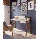 Ver imagem 1 de ESCRIVANINHA OFFICE INDUSTRIAL RETRO PARA QUARTO ESCRITORIO OFF WHITE