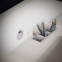 Ver imagem 4 de ESCRIVANINHA OFFICE INDUSTRIAL RETRO PARA QUARTO ESCRITORIO OFF WHITE