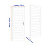 Porta de Aço Laminada 215x75cm Minas Sul MGM - 5