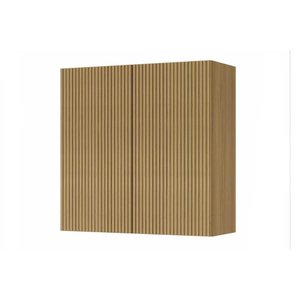 Módulo Cozinha Nesher Rainha Armário C/ 2 Portas Ripadas 80 Cm Nature - Nesher