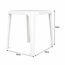 Ver imagem 4 de Mesa Plástica Prestmix Stella Monobloco