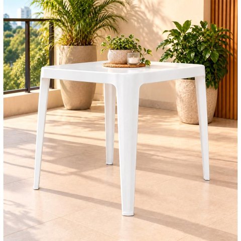 Mesa Plástica Prestmix Stella Monobloco
