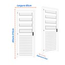 Ver imagem 2 de Porta de Aço Basculante 215x85cm Laminada Minas Sul MGM Branco