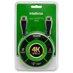 Cabo Hdmi Intelbras 2.0 De 3 Metros Ch 2030 - 4142030 - 1