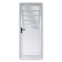 Ver imagem 1 de Porta de Aço Basculante 215x85cm Laminada Minas Sul MGM Abertura Direita Branco