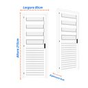 Ver imagem 2 de Porta de Aço Basculante 215x85cm Laminada Minas Sul MGM Abertura Direita Branco