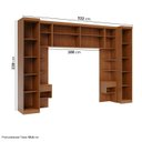 Ver imagem 4 de Guarda-Roupa Planejado 7 Peças 8 Portas Arani CabeCasa MadeiraOriginals Marrom/Cinamomo