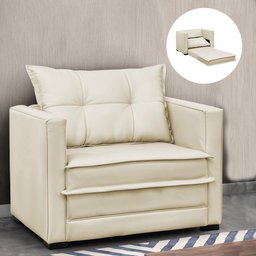 Poltrona Cama Retrátil Solteiro Milenni Veludo B03 - D'rossi - 2
