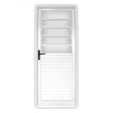 Ver imagem 2 de Porta de Aço Basculante 215x85cm Laminada Minas Sul MGM Abertura Esquerda Branco