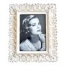 Porta Retrato Branco Poliresina Vintage 27 X 22 - 1