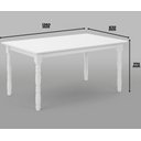 Ver imagem 4 de Conjunto Mesa + 4 Cadeiras de Madeira - Branca Moveis Deiss Conjunto Deiss Branco