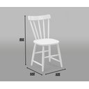 Ver imagem 5 de Conjunto Mesa + 4 Cadeiras de Madeira - Branca Moveis Deiss Conjunto Deiss Branco