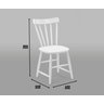 Conjunto Mesa + 4 Cadeiras de Madeira - Branca Moveis Deiss Conjunto Deiss Branco - 5