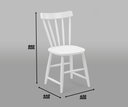 Ver imagem 5 de Conjunto Mesa + 4 Cadeiras de Madeira - Branca Moveis Deiss Conjunto Deiss Branco