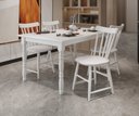 Ver imagem 1 de Conjunto Mesa + 4 Cadeiras de Madeira - Branca Moveis Deiss Conjunto Deiss Branco