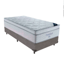 Ver imagem 1 de Cama Box Solteiro Cinza e Colchão Freedom Molas Ensacadas Ortobom