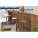 Ver imagem 7 de Bancada Ilha Cozinha Princesa C/ 2 Portas e 3 Gavetas 200cm Freijo/off White - Nesher