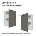 Ver imagem 4 de Armário Aéreo 50cm 1 Porta Branco/cinza Vik Madesa