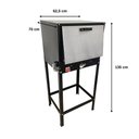 Ver imagem 3 de Forno Grande com Cavalete 80 Litros Alta Pressão com Tampa de Inox Cefaz FRG-17