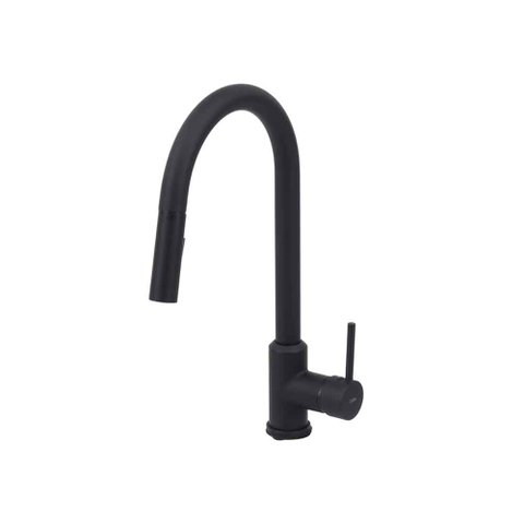 Monocomando Pratica Mesa Cozinha Bica Extensivel (5 Mca) Preto Matte Celite Celite Metais