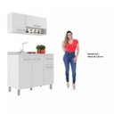 Ver imagem 4 de Cozinha Modulada 2 Pecas 5 Portas 2 Gavetas Alana Branco