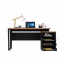 Ver imagem 5 de Escrivaninha Mesa Escritório Extensível 135cm 4 Gavetas Flex Multimóveis CR25324