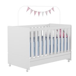 Dormitório Completo Infantil Safira Branco - PR Baby - 5