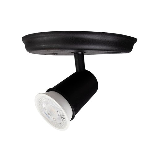 Spot Sobrepor Direcionável Articulado 1 Gu10 Mr16 Cor:preto