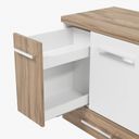 Ver imagem 5 de Gabinete para Banheiro 1 Porta 2 Gavetas 60cm Madri Marrom/Terracota