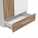 Ver imagem 6 de Gabinete para Banheiro 1 Porta 2 Gavetas 60cm Madri Marrom/Terracota