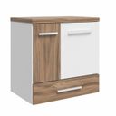 Ver imagem 3 de Gabinete para Banheiro 1 Porta 2 Gavetas 60cm Madri Marrom/Terracota