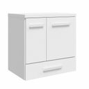Ver imagem 3 de Gabinete para Banheiro 1 Porta 2 Gavetas 60cm Madri Branco