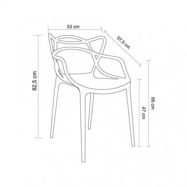 Kit 4 Cadeiras Allegra Rivatti Móveis - 4