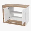 Ver imagem 2 de Gabinete para Banheiro 2 Portas 2 Gavetas 80cm Madri