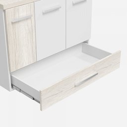 Gabinete para Banheiro 2 Portas 2 Gavetas 80cm Madri  - 6