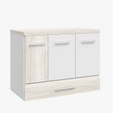 Ver imagem 3 de Gabinete para Banheiro 2 Portas 2 Gavetas 80cm Madri