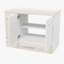 Ver imagem 2 de Gabinete para Banheiro 2 Portas 2 Gavetas 80cm Madri