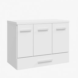 Gabinete para Banheiro 2 Portas 2 Gavetas 80cm Madri Branco - 3 Gabinete para Banheiro 2 Portas 2 Gavetas 80cm Madri Branco - 3