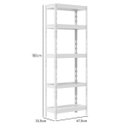 Ver imagem 3 de Estante Multiuso 5 Prateleiras Mdp e Metal Stronger Multivisão