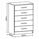 Ver imagem 3 de Cômoda Maxi 5 Gavetas Evidência Móveis