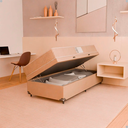 Ver imagem 7 de Cama Box Baú Solteiro + Colchão D33 One Face - Suede Bege