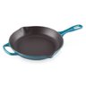 SKILLET REDONDA SIGNATURE LE CREUSET C/ ALÇA 30CM AZUL DEEP TEAL 20182306420422 - 1