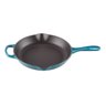 SKILLET REDONDA SIGNATURE LE CREUSET C/ ALÇA 30CM AZUL DEEP TEAL 20182306420422 - 3