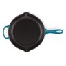 SKILLET REDONDA SIGNATURE LE CREUSET C/ ALÇA 30CM AZUL DEEP TEAL 20182306420422 - 2