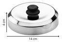 Ver imagem 2 de Abafador Tampa P/chapa Hamburguer Frituras Alumínio 14cm Jjb