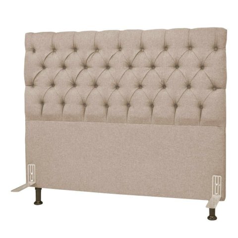 Cabeceira Cama Box Casal Queen 160cm Cristal Linho Bege - Mv Estofados