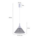 Ver imagem 4 de Lustre Pendente Nordecor Thom 2693 Branco Led Bivolt Branco 2693